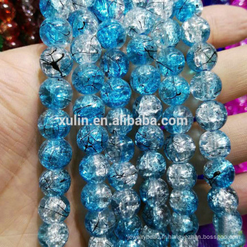 Pas cher 210 pcs 4mm cristal craquelé perles de verre en vrac perles en gros